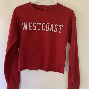 Westcoast graphic crew neck sweatshirt